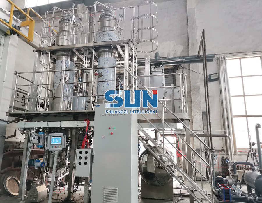 Food Grade vacuüm valfilmverdamper met dubbel effect voor zuivelproductie