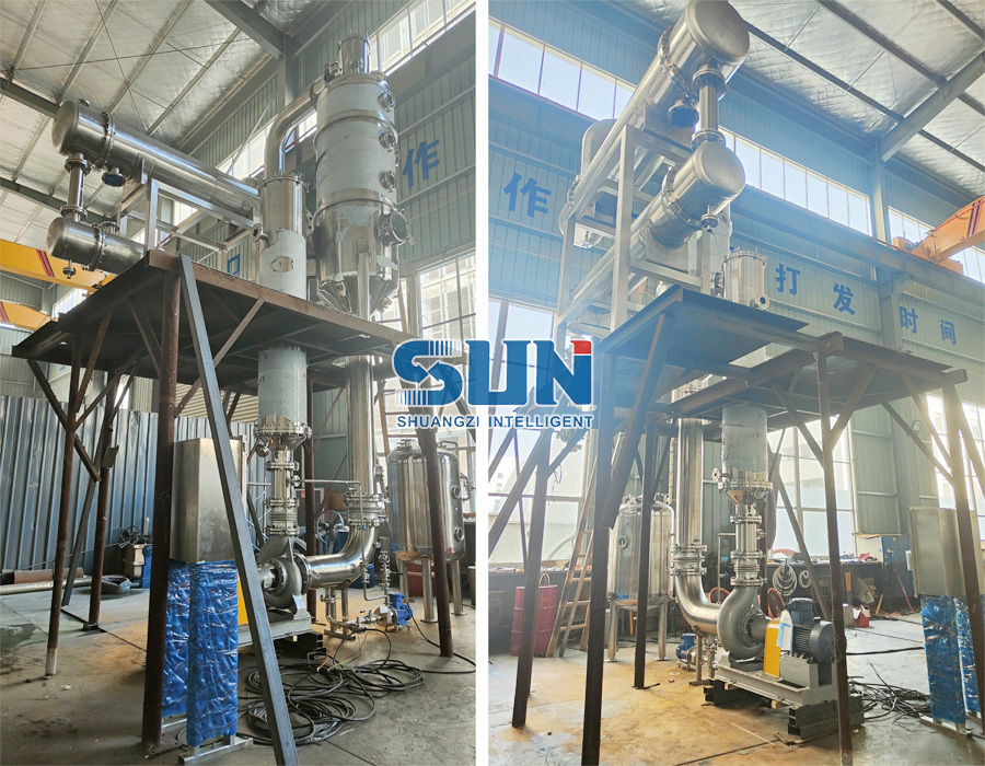 Enkele effect geforceerde circulatie vloeistof vacuüm kristallizer verdamper